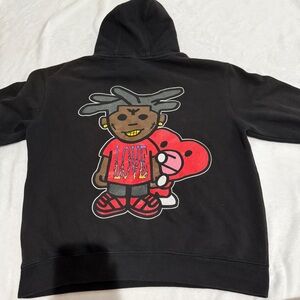 Love Loyalty Out Values Everything Black Hoodie with Graphic Design